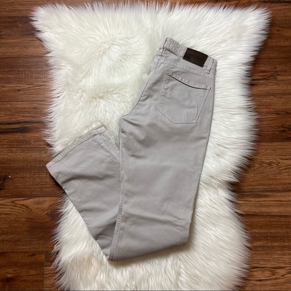 Paige Men’s Normandie Slim Straight Leg Light Gray 5 Pockets Pants Size 31X32 - Picture 2 of 13